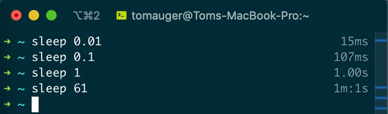 cmdtime terminal screenshot