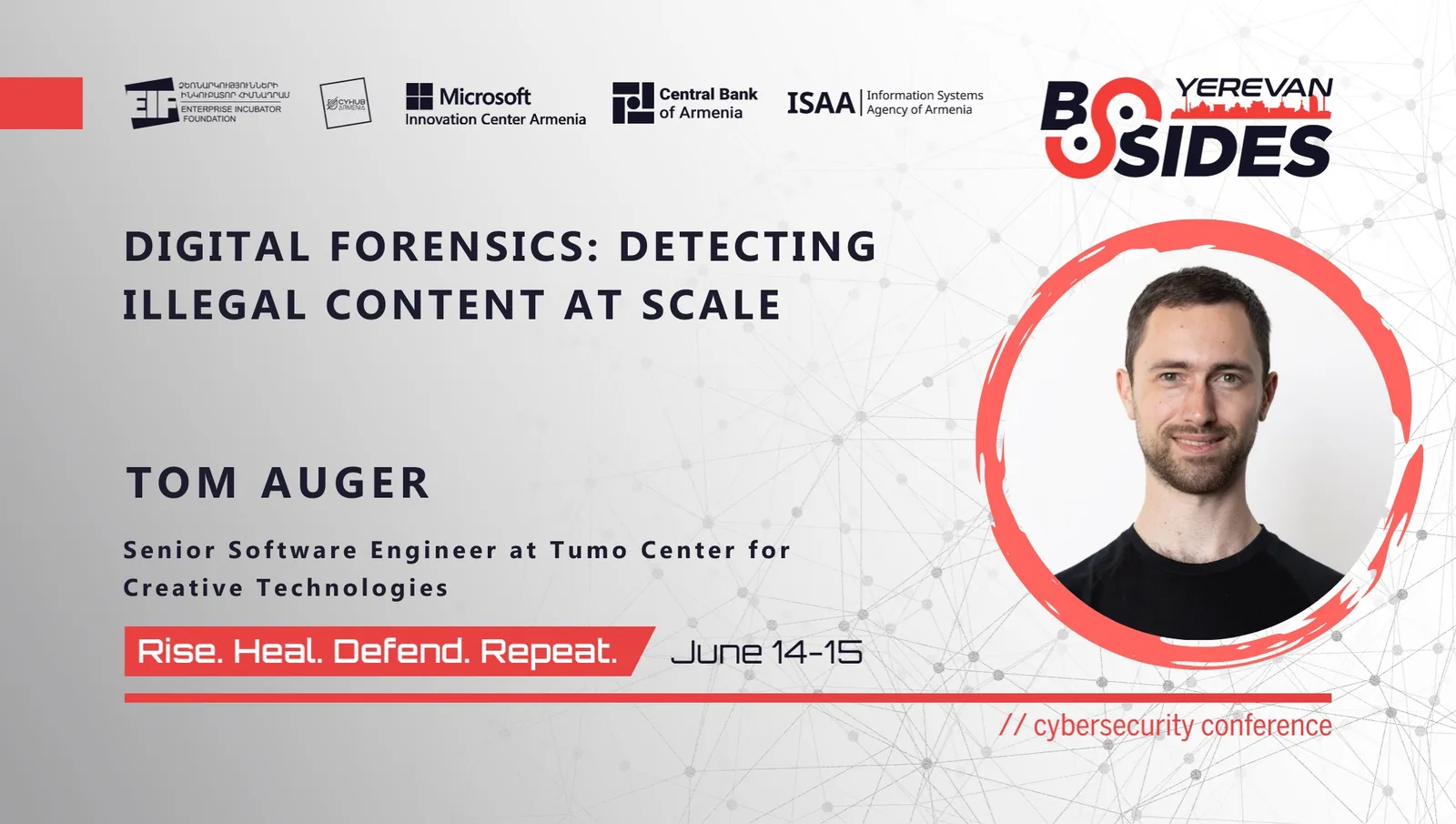 BSides Yerevan 2025 speaker flyer