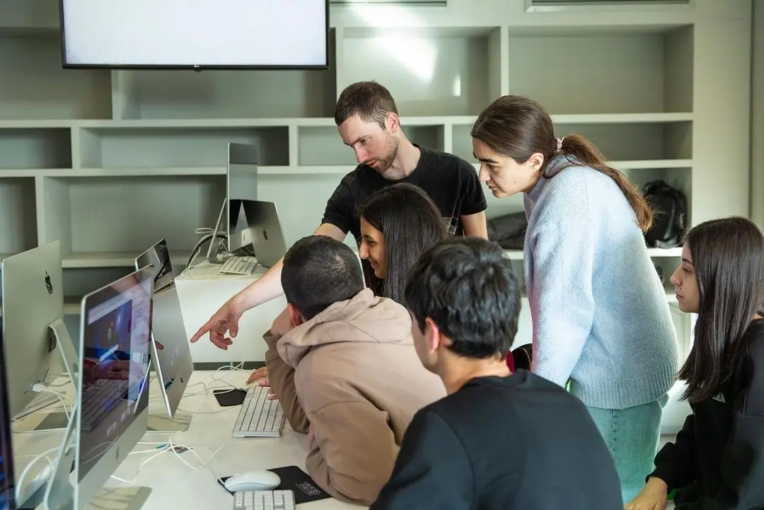 Students in the Information Retrieval and Text Analysis learning lab at TUMO